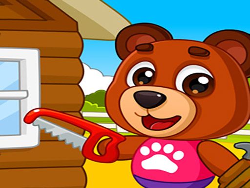 Kids Build House - browser game screenshot