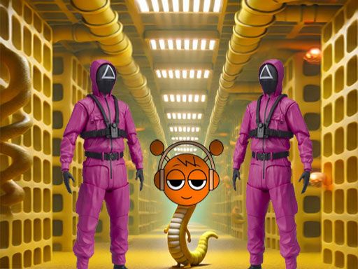 Squid Game Sprunki Escaped Backrooms - browser game screenshot