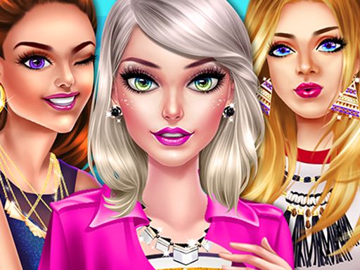 Red Carpet Dress Up Girls Game - browser game screenshot