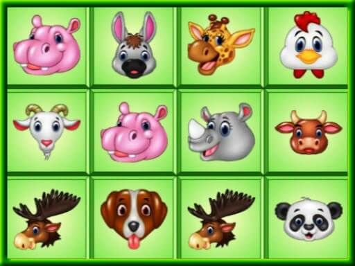 Animals Mahjong - browser game screenshot