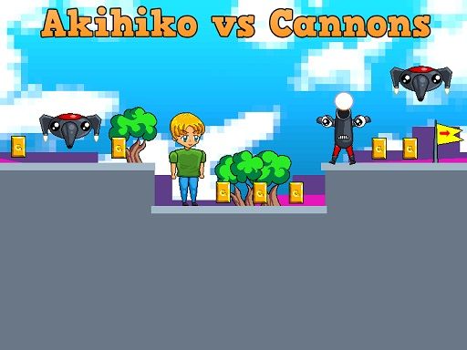 Akihiko vs Cannons - browser game screenshot