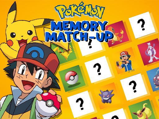 Pokemon Memory Match Up Pokemon Memory Match Up - browser game screenshot