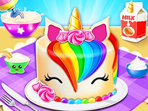 Unicorn Cake Maker - browser game screenshot