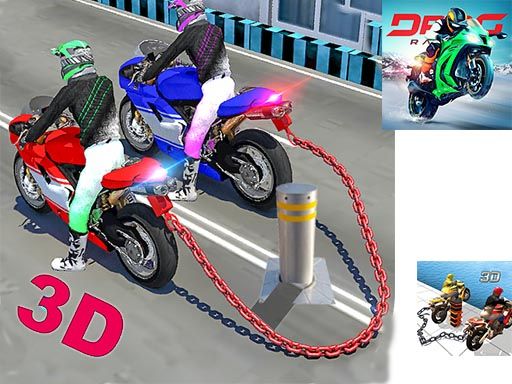 Chained Bike Racing 3D - browser game screenshot