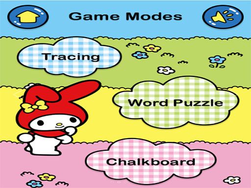 MyMelody ABC Tracing - browser game screenshot