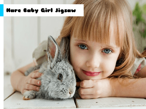 Hare Baby Girl Jigsaw - browser game screenshot