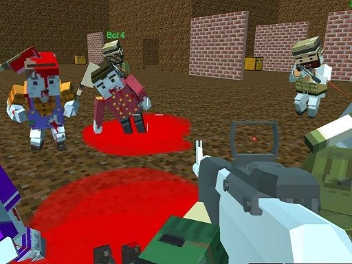 Blocky Warfare the Aweper Zombie - browser game screenshot