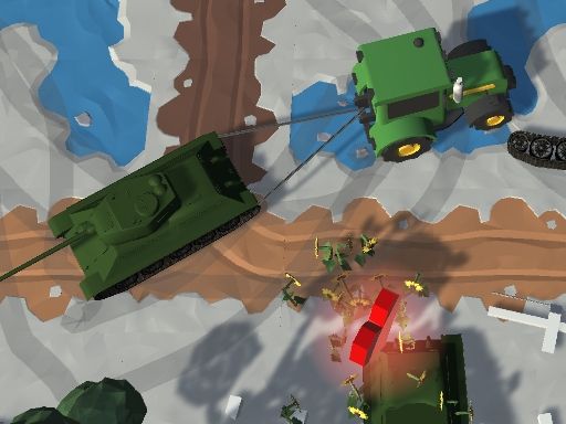 Farmers Stealing Tanks - browser game screenshot