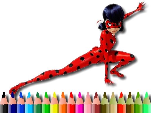 BTS LadyBug Coloring - browser game screenshot