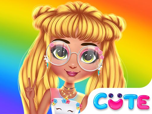 My Cute Unicorn Fashion Dress Up - browser game screenshot