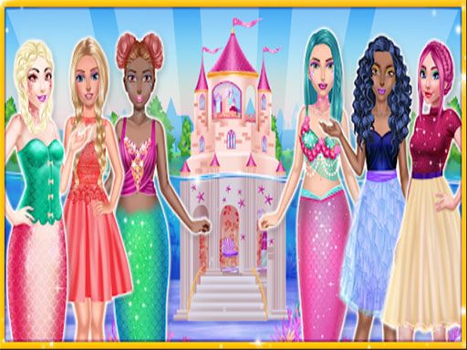 Princess & Mermaid Doll House Decorating - browser game screenshot