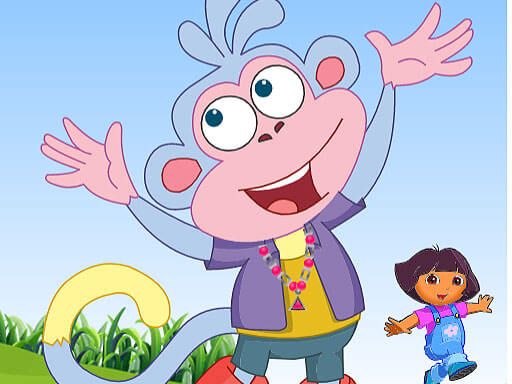 Monkey Boots Dress Up - browser game screenshot