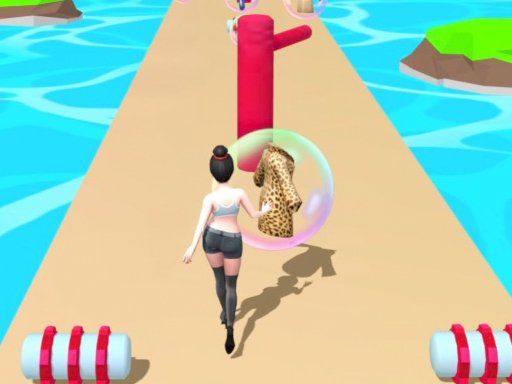 Outfits Woman Rush 3D - browser game screenshot