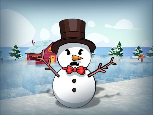 Beat the Snowmen - browser game screenshot