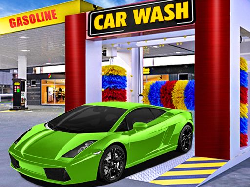 Car Wash & Gas Station Simulator Car Wash & Gas Station Simulator - browser game screenshot