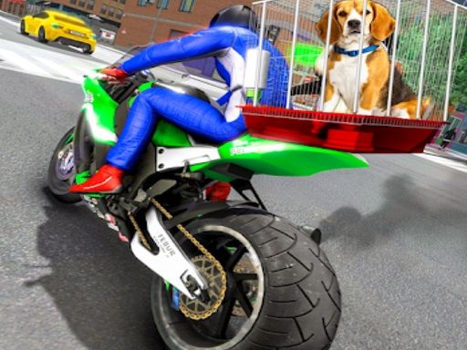 Motorcycle Pet Delivery - browser game screenshot