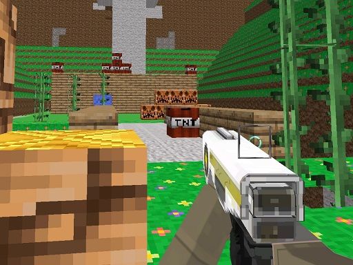 Zombie Blockfare Of Future Pixel 2022 - browser game screenshot