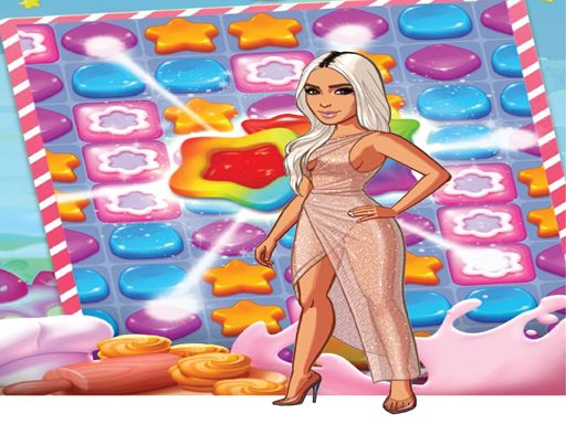 Play Kim kardashian Sweet Matching Game - browser game screenshot
