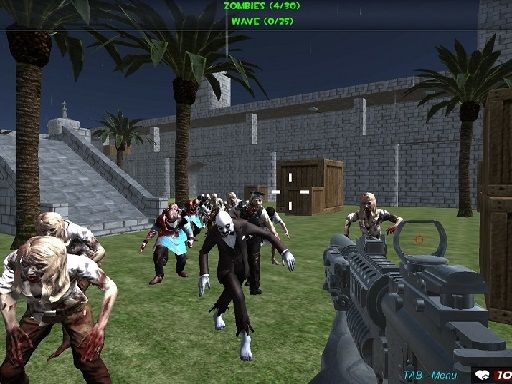 Shooting Zombie fps Xtreme Good vs Bad Boys - browser game screenshot