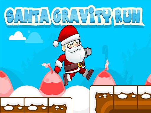 Santa Gravity Run - browser game screenshot