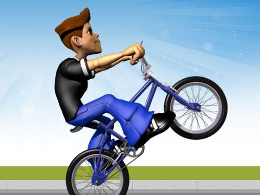 Wheelie Bike  - BMX stunts wheelie bike riding - browser game screenshot