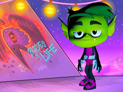 Super Beast Boy Titans Go - browser game screenshot