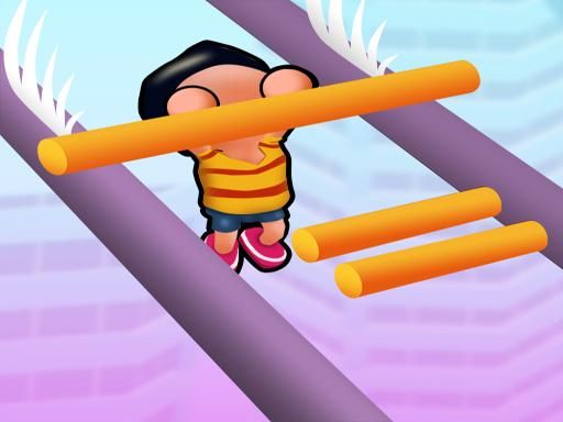 Roof Run: Slide Roof Rails - simple fun game - browser game screenshot