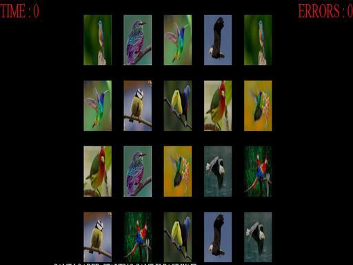  memorize the birds - browser game screenshot
