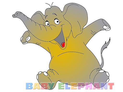Baby Elephant Coloring - browser game screenshot