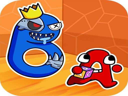 Rainbow But It’s Alphabet Lore Run - browser game screenshot