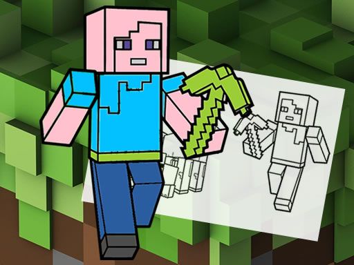 Minecraft Fun Coloring Book Minecraft Fun Coloring Book - browser game screenshot