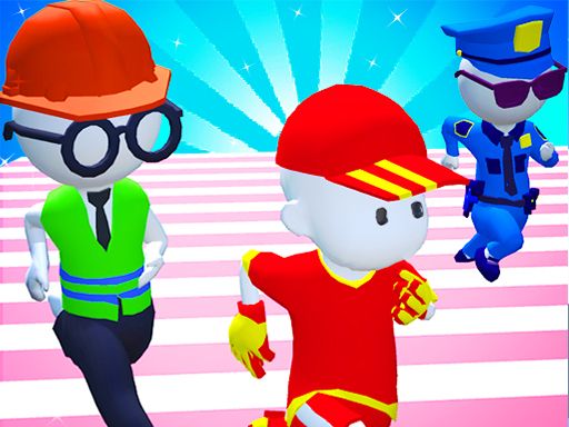 Knockout Fall Guys 3D Run - Royale Race - browser game screenshot
