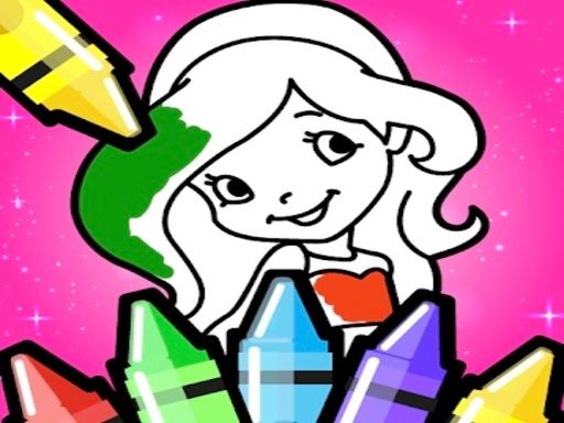 Princess Coloring Book for Kids  - browser game screenshot