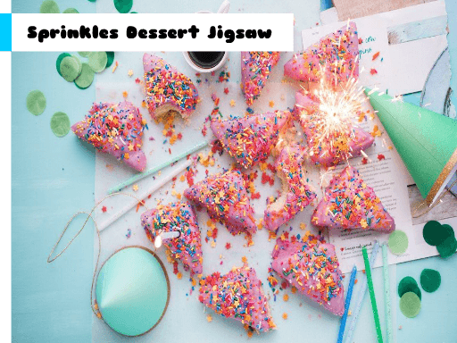  Sprinkles Dessert Jigsaw - browser game screenshot