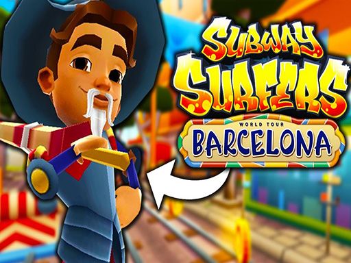 Subway Surfers Barcelona - browser game screenshot