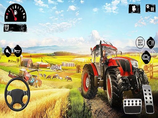 Offroad Tractor Farmer Simulator 2022: Cargo Drive - browser game screenshot