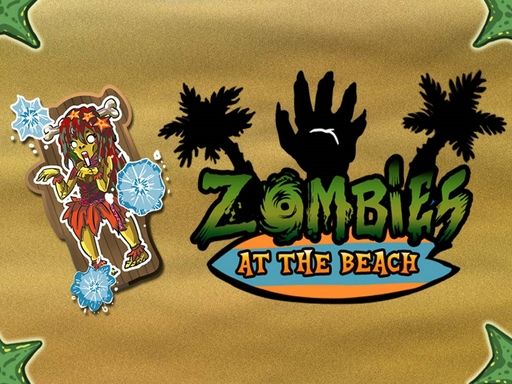 Zombies at the beach - browser game screenshot