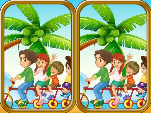Summer Beach Differences - browser game screenshot