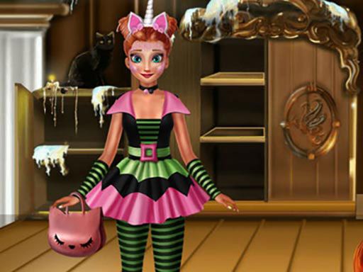 PRINCESS HALLOWEEN PARTY - browser game screenshot