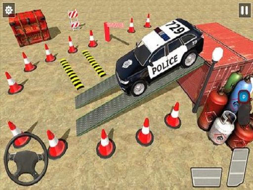 Modern Police Car Parking Sim 2022 - browser game screenshot