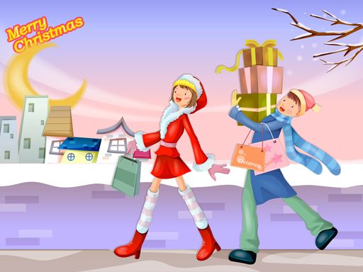 Christmas for Lover Puzzle - browser game screenshot