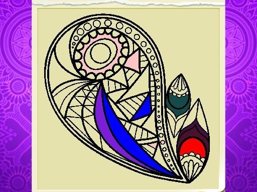 Mandala Coloring - browser game screenshot