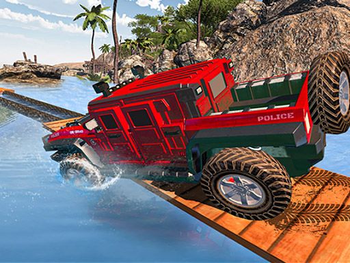 Jeep Stunts - browser game screenshot
