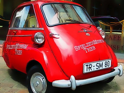 German Smallest Car - browser game screenshot