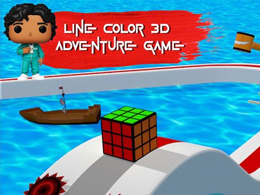 Line Color 3d Squid Game Color Adventure - browser game screenshot
