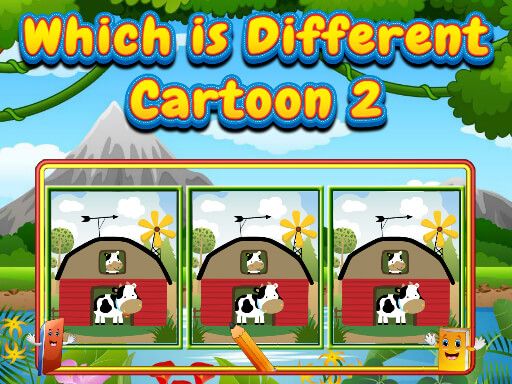 Which Is Different Cartoon 2 - browser game screenshot