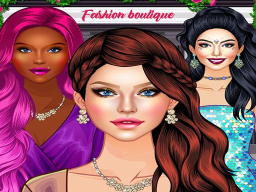 Glam Girl Fashion Shopping - Makeup and Dress-up - browser game screenshot