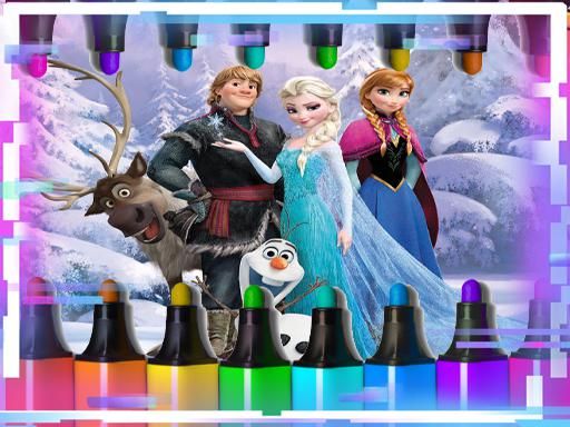 Anna Frozen Match 3 Book - browser game screenshot