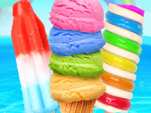 Rainbow Ice Cream And Popsicles - browser game screenshot