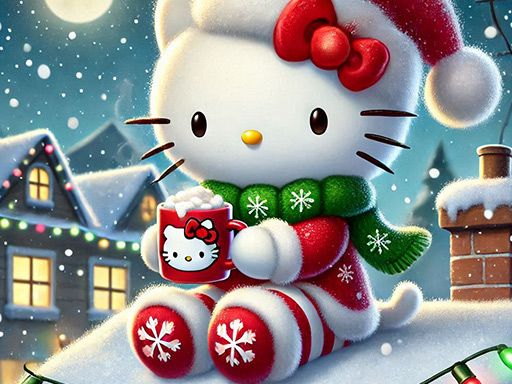 Hello Kitty Christmas Puzzle: Festive Holiday Hello Kitty Christmas Puzzle: Festive Holiday - browser game screenshot